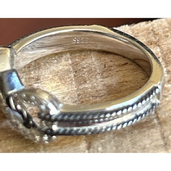 Vancaro 925 Sterling Silver Ring With Infinity Heart Design & Sparkling CZ - Picture 3 of 6